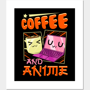 Cute & Funny Coffee And Anime Kawaii Coffee Cup Posters and Art